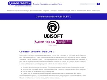 Comment contacter UBISOFT