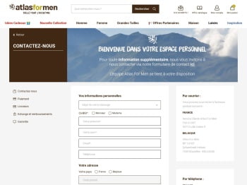 Contactez Nous - Atlas For Men